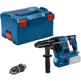 Bosch Akku-Bohrhammer GBH 18V-28 CF Professional, mit GDE 18V-16 blau/schwarz, ohne Akku und Ladegerät, in L-BOXX