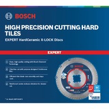 Bosch Professional X-LOCK Diamanttrennscheibe Expert HardCeramic, Ø 85mm Bohrung 22,23mm