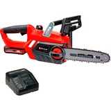 Einhell Akku-Kettensäge GE-LC 18 Li Kit, 18Volt, Elektro-Kettensäge rot/schwarz, Li-Ionen Akku 3,0Ah