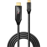 Lindy USB Adapterkabel, USB-C Stecker > HDMI 8K Stecker schwarz, 1 Meter, 8K 60Hz, + HDR