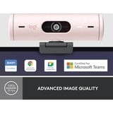 Logitech Brio 500, Webcam rosa/schwarz, Rose