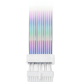 Thermaltake Mod ARGB Snow Cable 24Pin, Kabelmanagement weiß