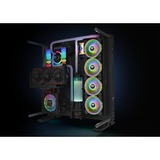 Thermaltake Riing Quad 14 RGB Radiator Fan TT Premium Edition Single Fan Pack, Gehäuselüfter schwarz, Single Pack, ohne Controller