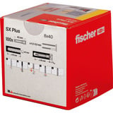 fischer Spreizdübel SX Plus 8x40 hellgrau, 100 Stück