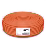 goobay Duplex-Netzwerkkabel Cat.7a S/FTP (PiMF) Dca orange, 50 Meter, doppelt geschirmt