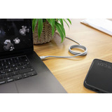 Ansmann Silikonkabel USB-C auf USB-C weiß, magnetisch, 120cm