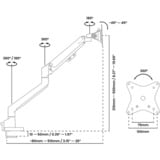 Arozzi Alzare Neo Single, Monitorhalterung schwarz