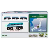 BRIO World - Trains of the World Shinkansen E5 Hayabusa Zug, Spielfahrzeug 