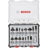 Bosch Fräser-Set, 15-teilig 6mm-Schaft