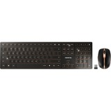 CHERRY DW 9100 SLIM, Desktop-Set schwarz/bronze, EU-Layout (QWERTY), Cherry SX-Scherentechnologie
