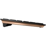 CHERRY DW 9100 SLIM, Desktop-Set schwarz/bronze, EU-Layout (QWERTY), Cherry SX-Scherentechnologie