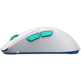 CHERRY XTRFY M64 Wireless, Gaming-Maus weiß/türkis
