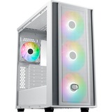 Cooler Master MasterBox 600 , Tower-Gehäuse weiß, Tempered Glass