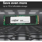Crucial E100 2 TB, SSD PCIe 4.0 x4, NVMe, M.2 2280