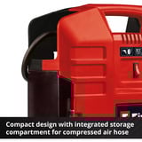 EINHELL Akku-Koffer-Kompressor TE-AC 36/8 Li OF Set - Solo, 36Volt (2x18V) rot, ohne Akku und Ladegerät