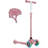 GLOBBER Primo Plus Lights inkl. Helm, Scooter rosa/pink