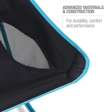 Helinox Camping-Stuhl Beach Chair, Black 12651R2 schwarz/blau