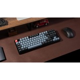 Keychron K8 Pro, Gaming-Tastatur schwarz/blau, DE-Layout, Gateron G Pro Red, Hot-Swap, Aluminiumrahmen, RGB, PBT