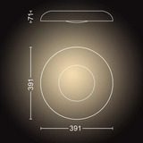 Philips HUE White Ambiance Still Deckenleuchte, LED-Leuchte schwarz, inkl. Hue Dimmschalter