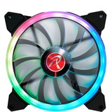 RAIJINTEK IRIS 14 RBW ADD-3, Gehäuselüfter schwarz, 3 Lüfter, mit Controller und Fernbedienung