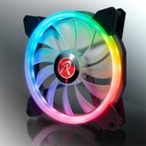 RAIJINTEK IRIS 14 RBW ADD-3, Gehäuselüfter schwarz, 3 Lüfter, mit Controller und Fernbedienung, 140 mm