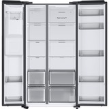 SAMSUNG RS6GCG882EB1EG, Side-by-Side edelstahl (dunkel), AI Energy Mode, Twin Cooling+, Festwasseranschluss