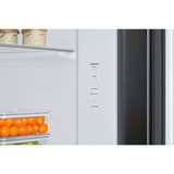 SAMSUNG RS6GCG882EB1EG, Side-by-Side edelstahl (dunkel), AI Energy Mode, Twin Cooling+, Festwasseranschluss