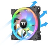 Thermaltake SWAFAN 12 RGB 120x120x25, Gehäuselüfter schwarz, 3er Pack, inkl Controller, 120 mm