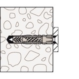 fischer Universaldübel UX 8x50 hellgrau, 100 Stück