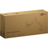 goobay Single-Monitorhalterung mit Gasdruckfeder schwarz, für Monitore von 17" - 32" (43 - 81cm)