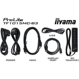 iiyama ProLite TF1015MC-B3, LED-Monitor 25.7 cm (10.1 Zoll), schwarz, WXGA, IPS, HDMI, DP, VGA