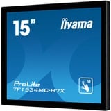 iiyama ProLite TF1534MC-B7X, LED-Monitor 38 cm (15 Zoll), schwarz, WXGA, TN, Touchscreen