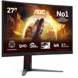 AOC CQ27G4Z2, Gaming-Monitor 68.5 cm (27 Zoll), schwarz, QHD, Fast VA, Dual Mode, Curved, 260Hz Panel