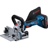 Bosch Professional Akku-Flachdübelfräse GFF 18V-22 Professional Solo, 18 Volt, Nutfräse blau/schwarz, ohne Akku und Ladegerät