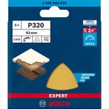 Bosch Professional Expert C470 Schleifblatt, 93mm, K320 5 Stück, für Deltaschleifer
