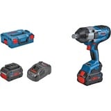 Bosch Professional PRO Akku-Schlagschrauber BITURBO GDS 18V-1050 H Professional, 18Volt blau/schwarz, 2x Akku ProCORE18V 8,0Ah, 3/4", in L-BOXX