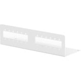 Digitus Adapterplatte für LWL Unibox Kompakt zur Wandmontage, Halterung hellgrau, für 12x SC Simplex, LC Duplex, E2000 Simplex Kupplungen