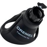 Dremel Vorsatzgerät zum Entfernen von Fugenmörtel (568), Fräser schwarz, bei Wand- und Bodenfliesen 