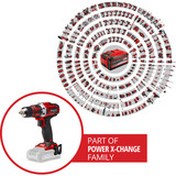 EINHELL Power X-Change Akku-Bohrschrauber TE-CD 18/40 Li-Solo, 18Volt rot/schwarz, ohne Akku und Ladegerät