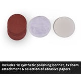 EINHELL Power X-Change Akku-Poliermaschine CE-CP 18/180 Li E-Solo rot/schwarz, ohne Akku und Ladegerät