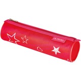 Herlitz SoftLight Plus Stars&Strips, Schulranzen rot, inkl. befülltem 16 tlg. Schüleretui, Faulenzermäppchen, Sportbeutel