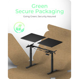 ICY BOX Elektrisch höhenverstellbarer Sitz-/Steh-Tisch IB-EW122B-TT 61087 schwarz, mit Memory-Touch-Panel