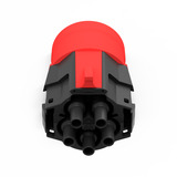 NRGkick Steckeraufsatz 32A - 5polig, max. 22kW, Adapter schwarz/rot, für NRGkick Ladeeinheit