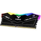Team Group DIMM 32 GB DDR5-6400 (2x 16 GB) Dual-Kit, Arbeitsspeicher schwarz, FF3D532G6400HC32ADC01, Delta RGB, INTEL XMP, AMD EXPO