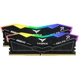 Team Group DIMM 32 GB DDR5-6400 (2x 16 GB) Dual-Kit, Arbeitsspeicher schwarz, FF3D532G6400HC32ADC01, Delta RGB, INTEL XMP, AMD EXPO