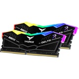 Team Group DIMM 32 GB DDR5-6400 (2x 16 GB) Dual-Kit, Arbeitsspeicher schwarz, FF3D532G6400HC32ADC01, Delta RGB, INTEL XMP, AMD EXPO