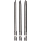 Bosch Schrauberbit-Set Extra Hard, 89mm, PH 1, PH 2, PH 3, Bit-Satz 3-teilig