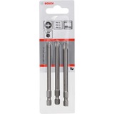 Bosch Schrauberbit-Set Extra Hard, 89mm, PH 1, PH 2, PH 3, Bit-Satz 3-teilig