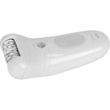 Braun Silk-épil 7 7-441, Epiliergerät weiß/silber, inkl. Rasieraufsatz, Trimmeraufsatz, Hautkontaktaufsatz, Mini-Körpertrimmer, Tasche, Reinigungsbürste, Ladekabel