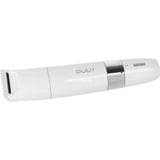 Braun Silk-épil 7 7-441, Epiliergerät weiß/silber, inkl. Rasieraufsatz, Trimmeraufsatz, Hautkontaktaufsatz, Mini-Körpertrimmer, Tasche, Reinigungsbürste, Ladekabel